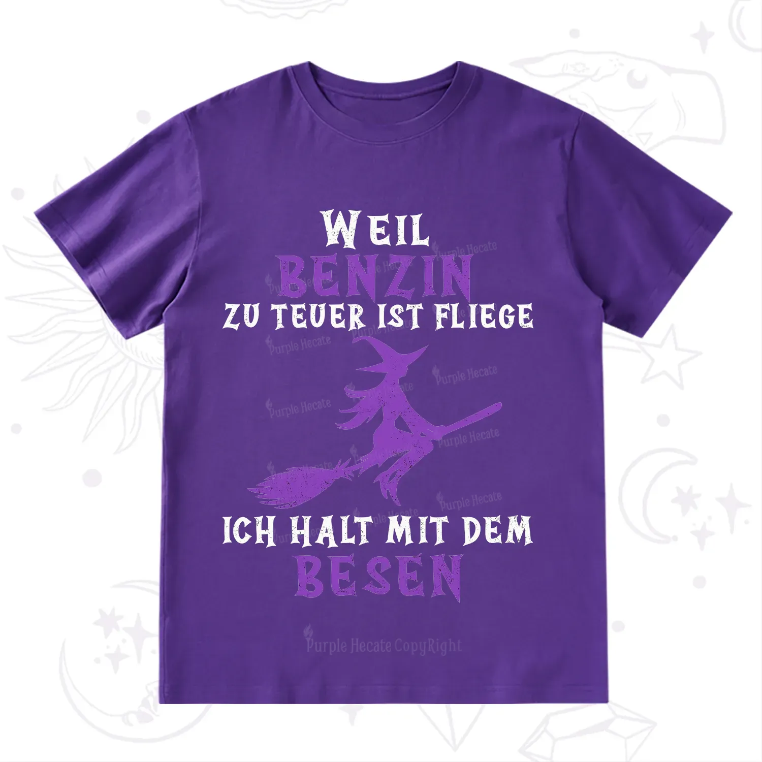 Purplehecate Gas Is Too Expensive I'll Take My Broom T-Shirt