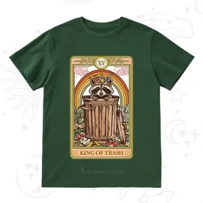 Purplehecate The King of Trash Raccoon Tarot T-Shirt
