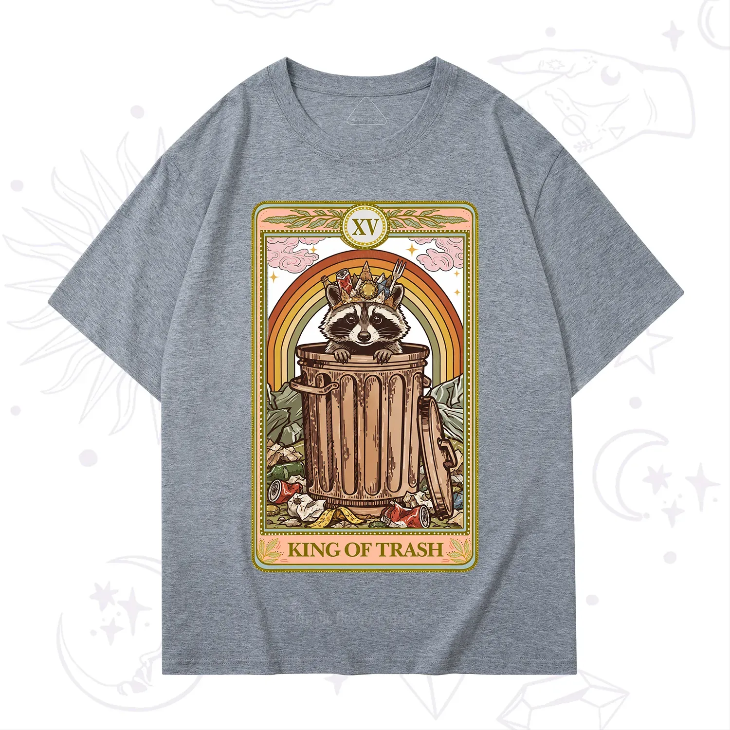 Purplehecate The King of Trash Raccoon Tarot T-Shirt