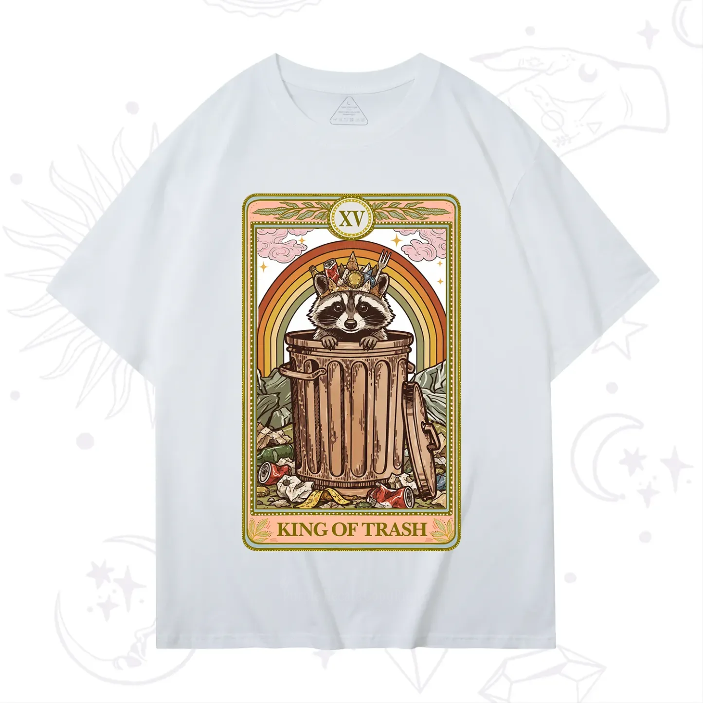 Purplehecate The King of Trash Raccoon Tarot T-Shirt