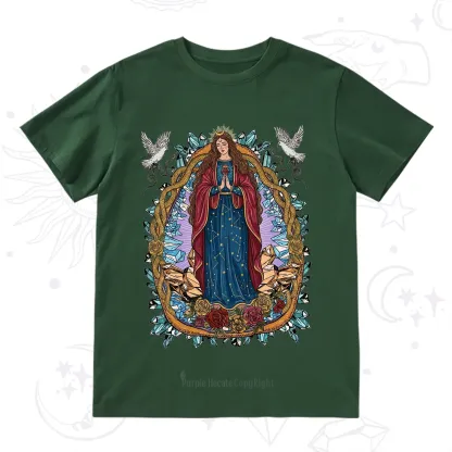 Purplehecate Crystal Rose Madonna T-Shirt