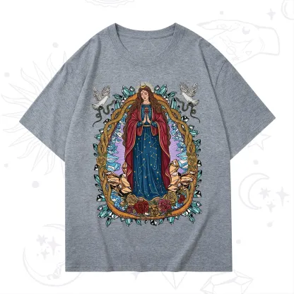 Purplehecate Crystal Rose Madonna T-Shirt
