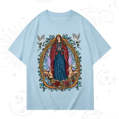 Purplehecate Crystal Rose Madonna T-Shirt
