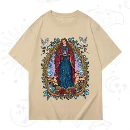 Purplehecate Crystal Rose Madonna T-Shirt