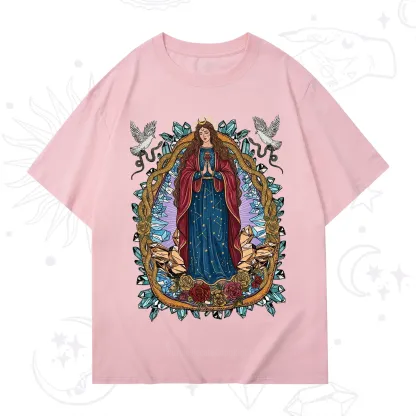 Purplehecate Crystal Rose Madonna T-Shirt