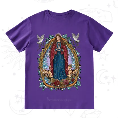 Purplehecate Crystal Rose Madonna T-Shirt