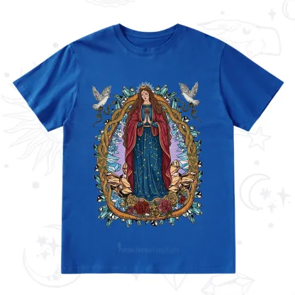 Purplehecate Crystal Rose Madonna T-Shirt
