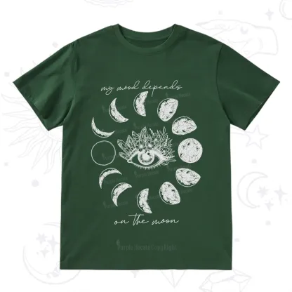 Purplehecate My Mood Depends On The Moon T-Shirt