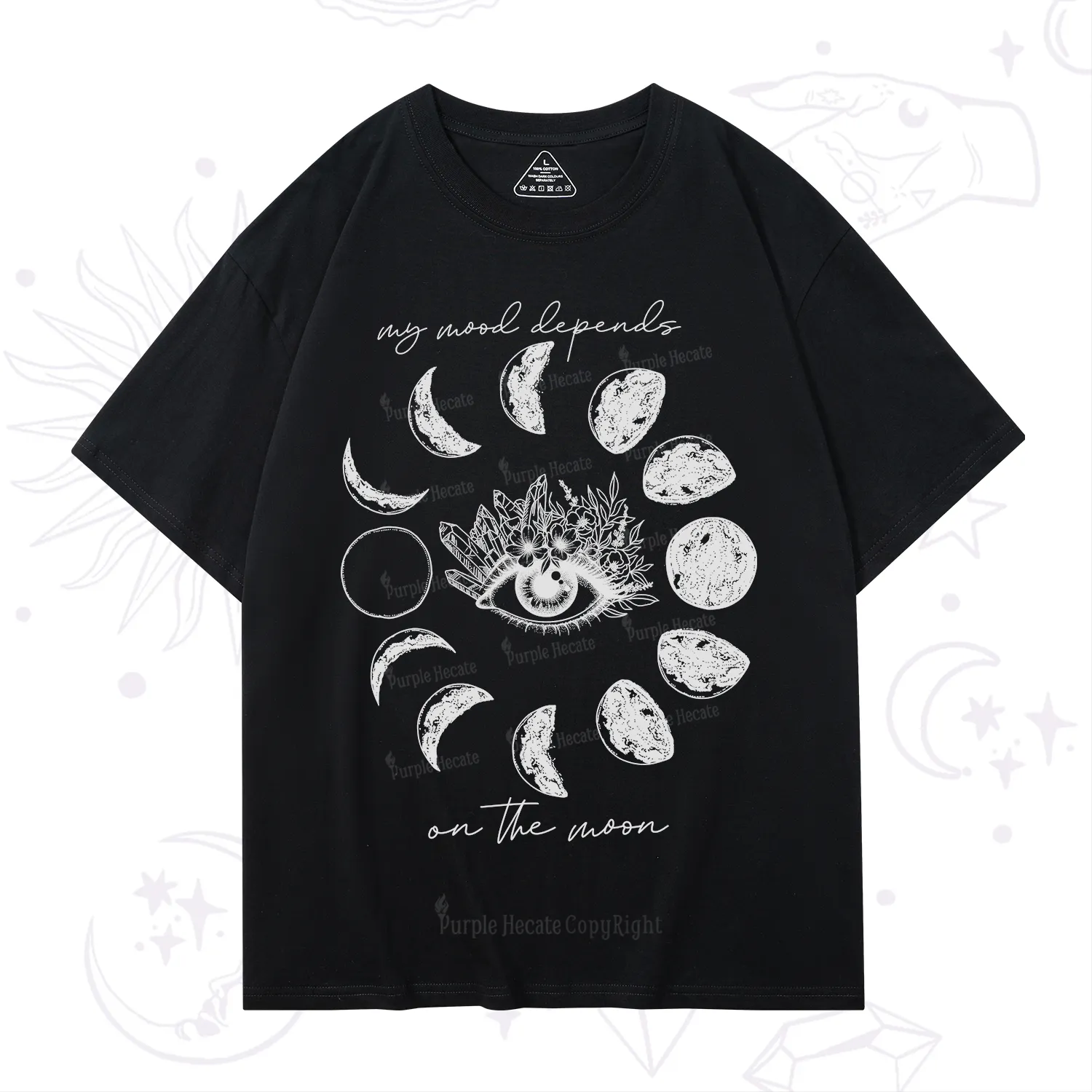 Purplehecate My Mood Depends On The Moon T-Shirt