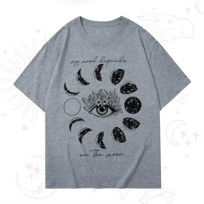 Purplehecate My Mood Depends On The Moon T-Shirt