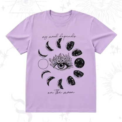 Purplehecate My Mood Depends On The Moon T-Shirt