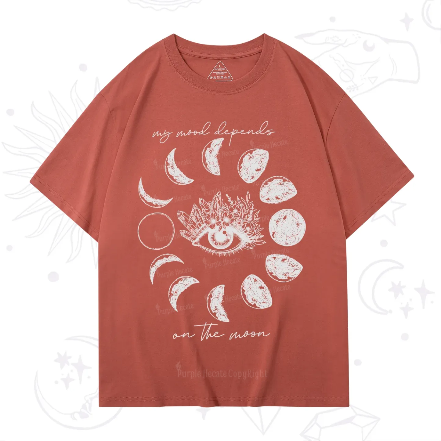 Purplehecate My Mood Depends On The Moon T-Shirt