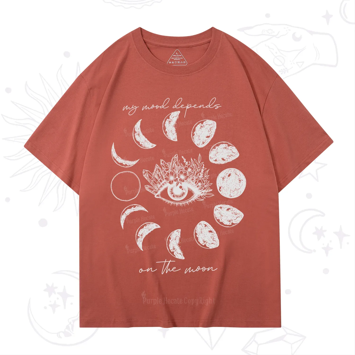 Purplehecate My Mood Depends On The Moon T-Shirt