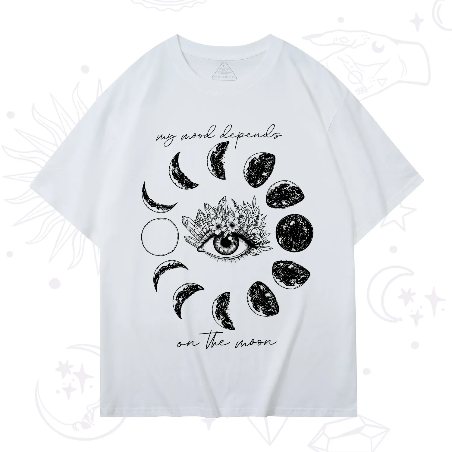Purplehecate My Mood Depends On The Moon T-Shirt
