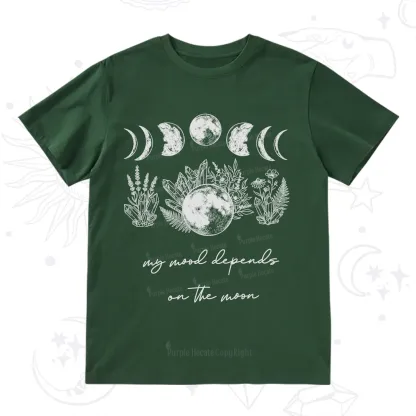 Purplehecate My Mood Depends On The Moon T-Shirt