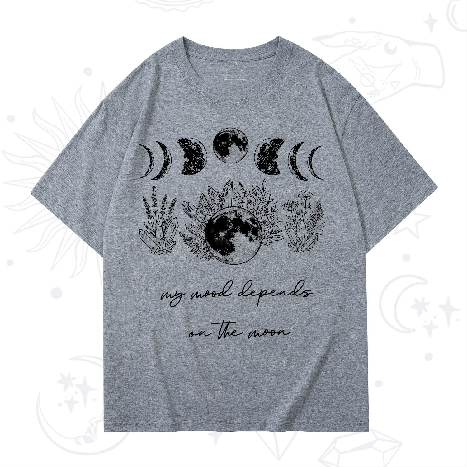 Purplehecate My Mood Depends On The Moon T-Shirt