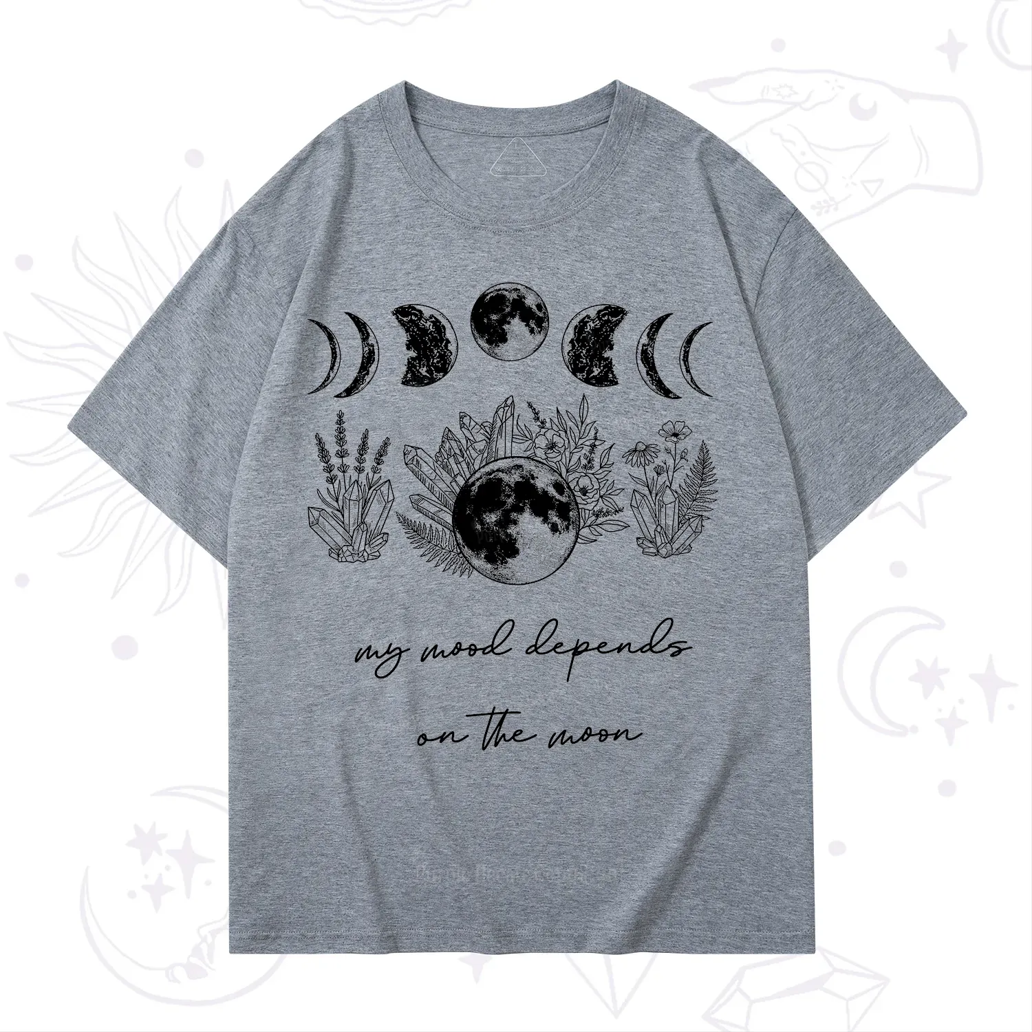 Purplehecate My Mood Depends On The Moon T-Shirt
