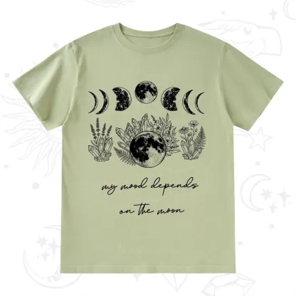 Purplehecate My Mood Depends On The Moon T-Shirt