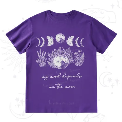 Purplehecate My Mood Depends On The Moon T-Shirt