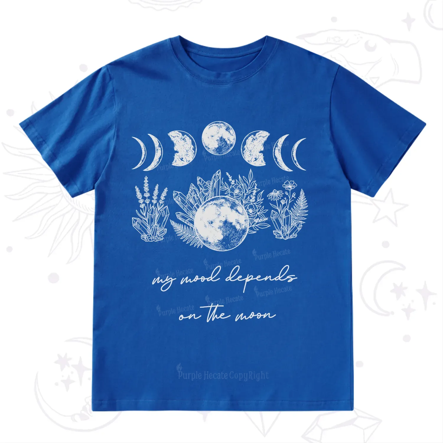 Purplehecate My Mood Depends On The Moon T-Shirt