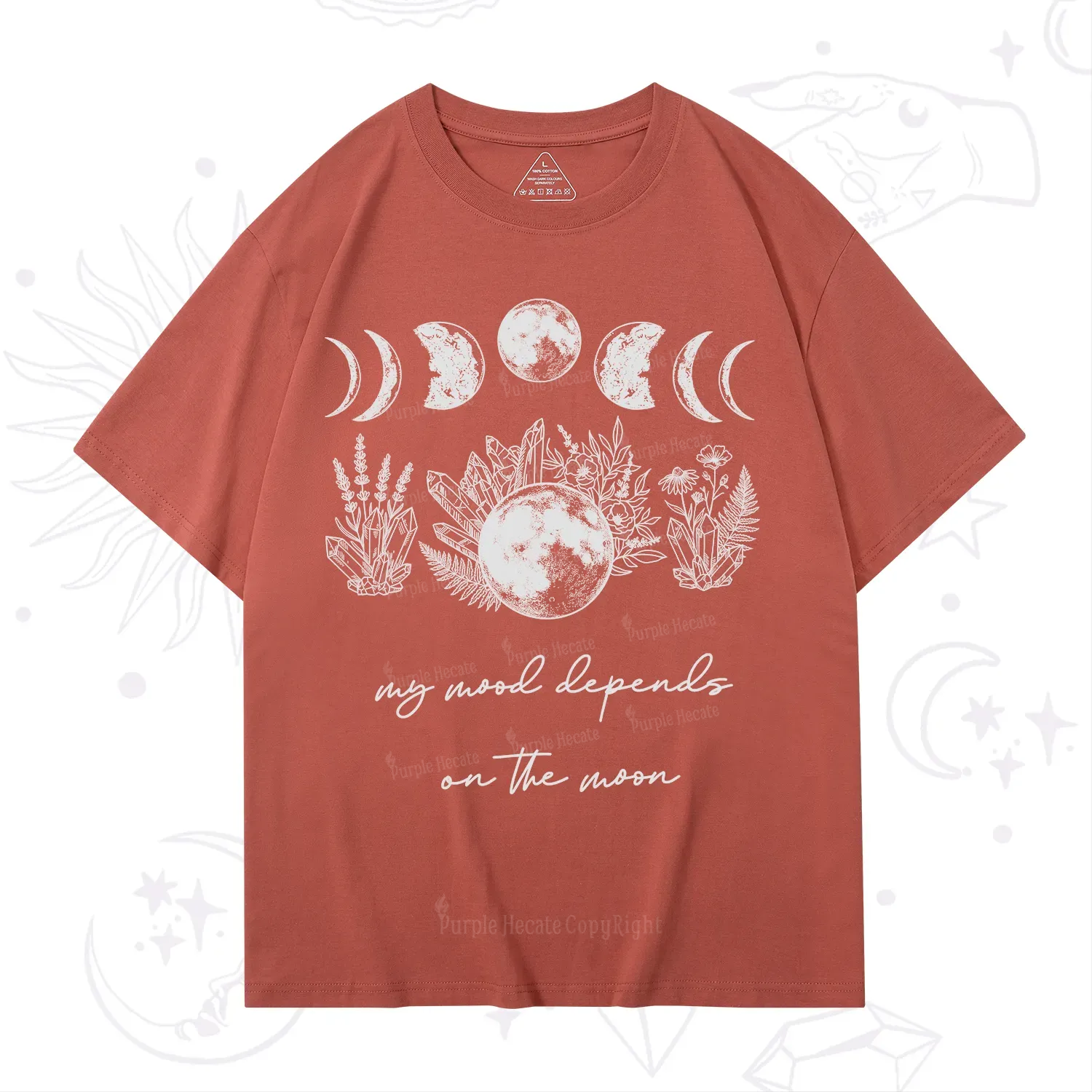 Purplehecate My Mood Depends On The Moon T-Shirt