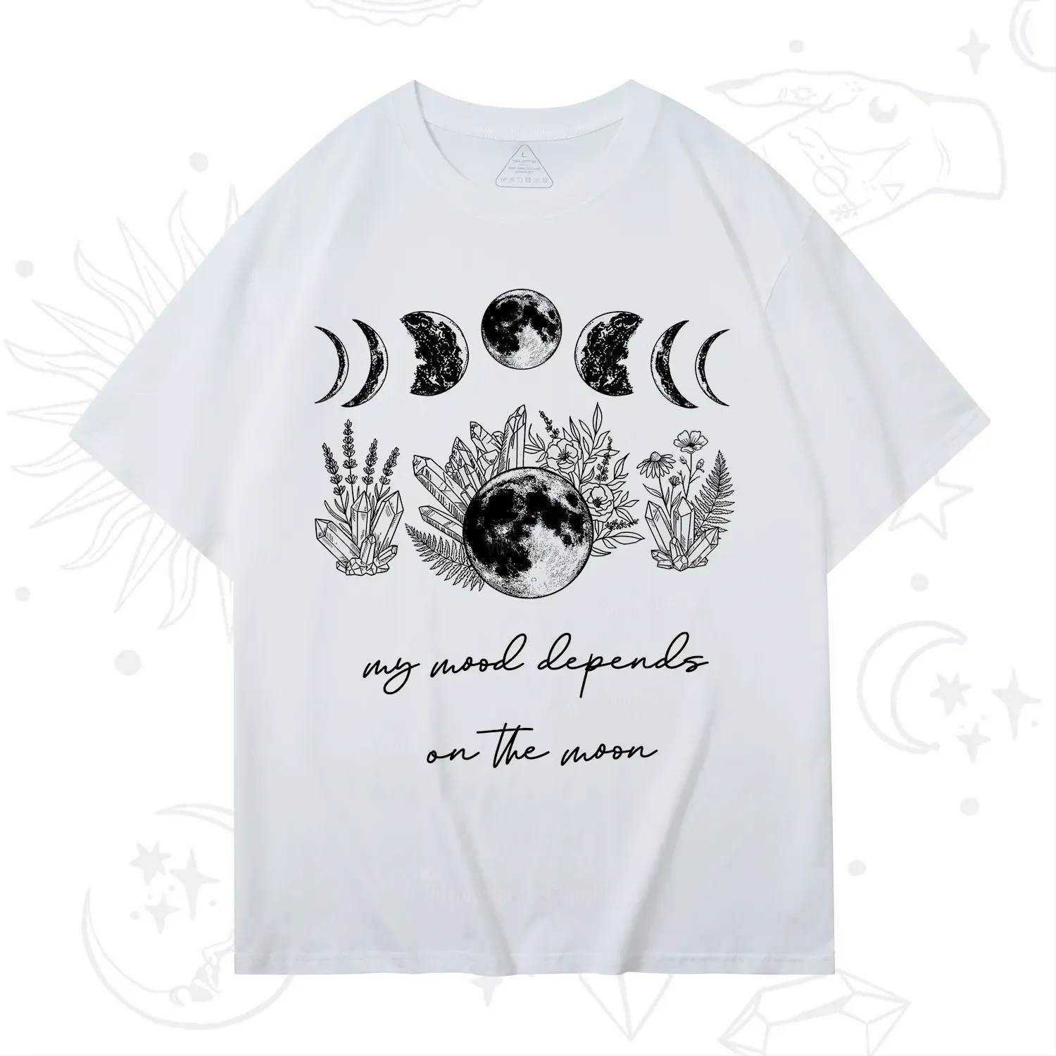 Purplehecate My Mood Depends On The Moon T-Shirt
