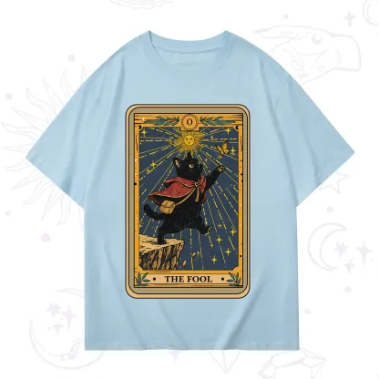Purplehecate The Black Cat Fool Tarot T-Shirt