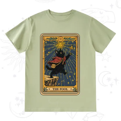 Purplehecate The Black Cat Fool Tarot T-Shirt