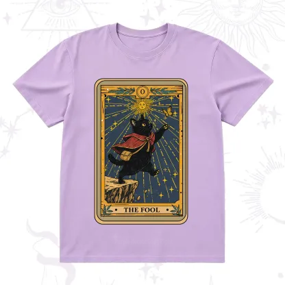 Purplehecate The Black Cat Fool Tarot T-Shirt