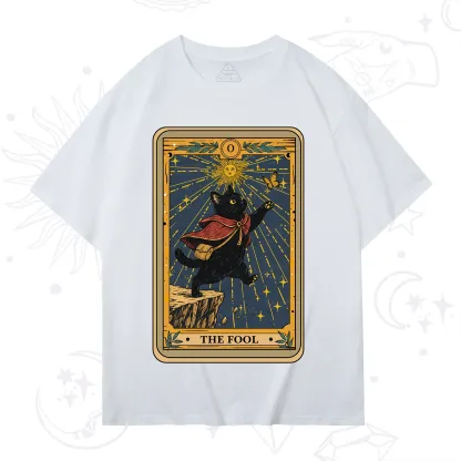 Purplehecate The Black Cat Fool Tarot T-Shirt