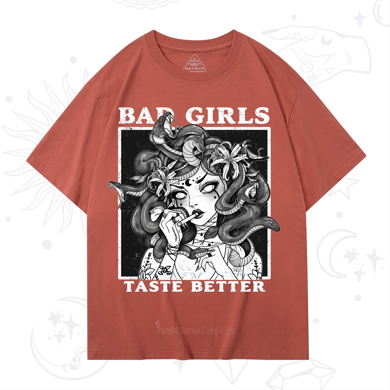 Purplehecate Bad Girls Taste Better Medusa T-Shirt