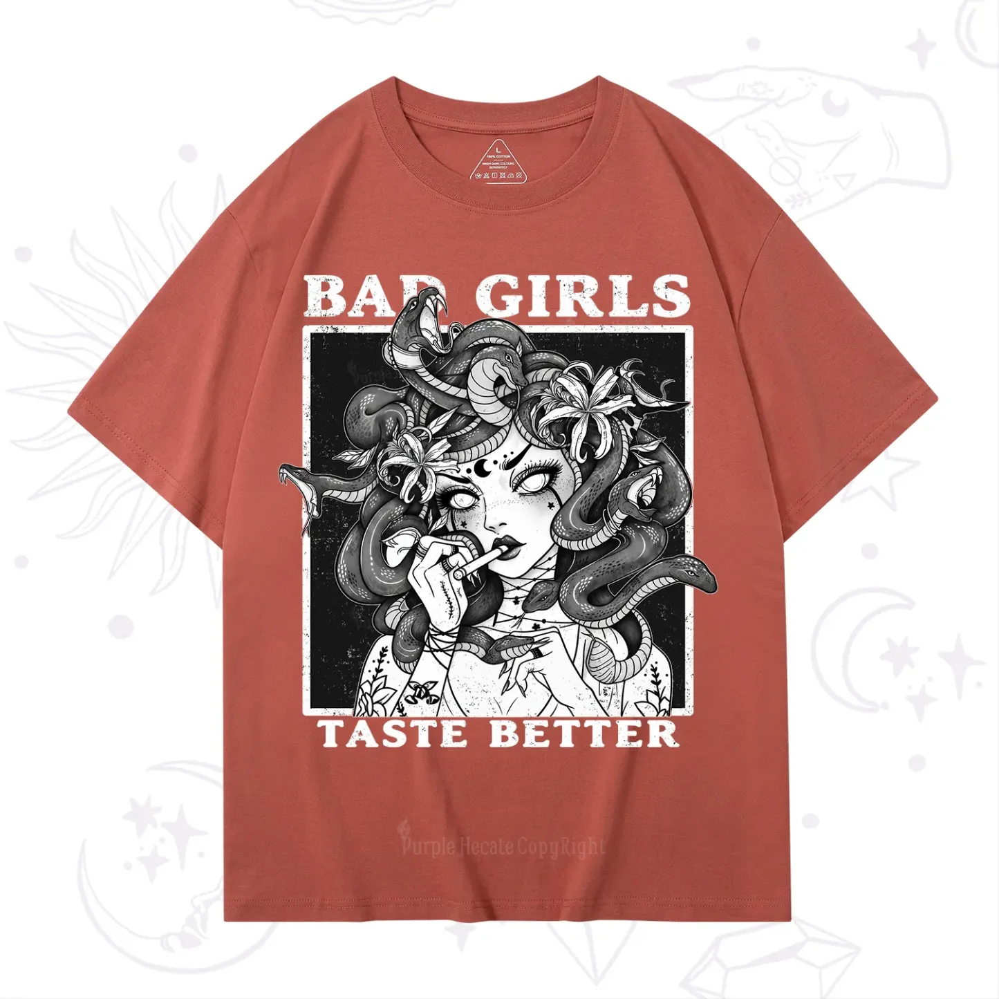 Purplehecate Bad Girls Taste Better Medusa T-Shirt