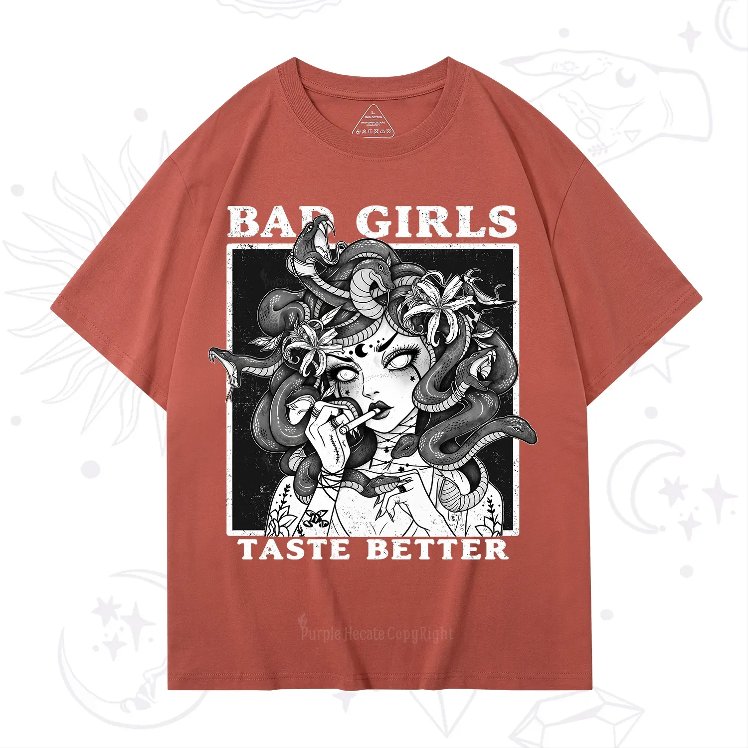 Purplehecate Bad Girls Taste Better Medusa T-Shirt