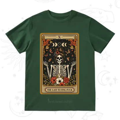 Purplehecate The Last Flying Fuck Tarot Skeleton T-Shirt