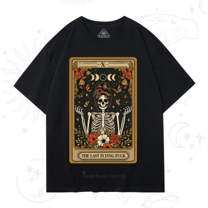 Purplehecate The Last Flying Fuck Tarot Skeleton T-Shirt