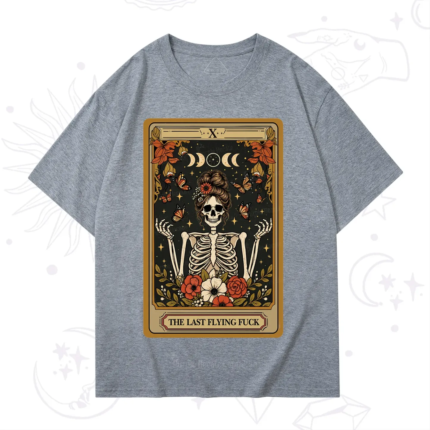 Purplehecate The Last Flying Fuck Tarot Skeleton T-Shirt