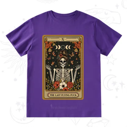 Purplehecate The Last Flying Fuck Tarot Skeleton T-Shirt