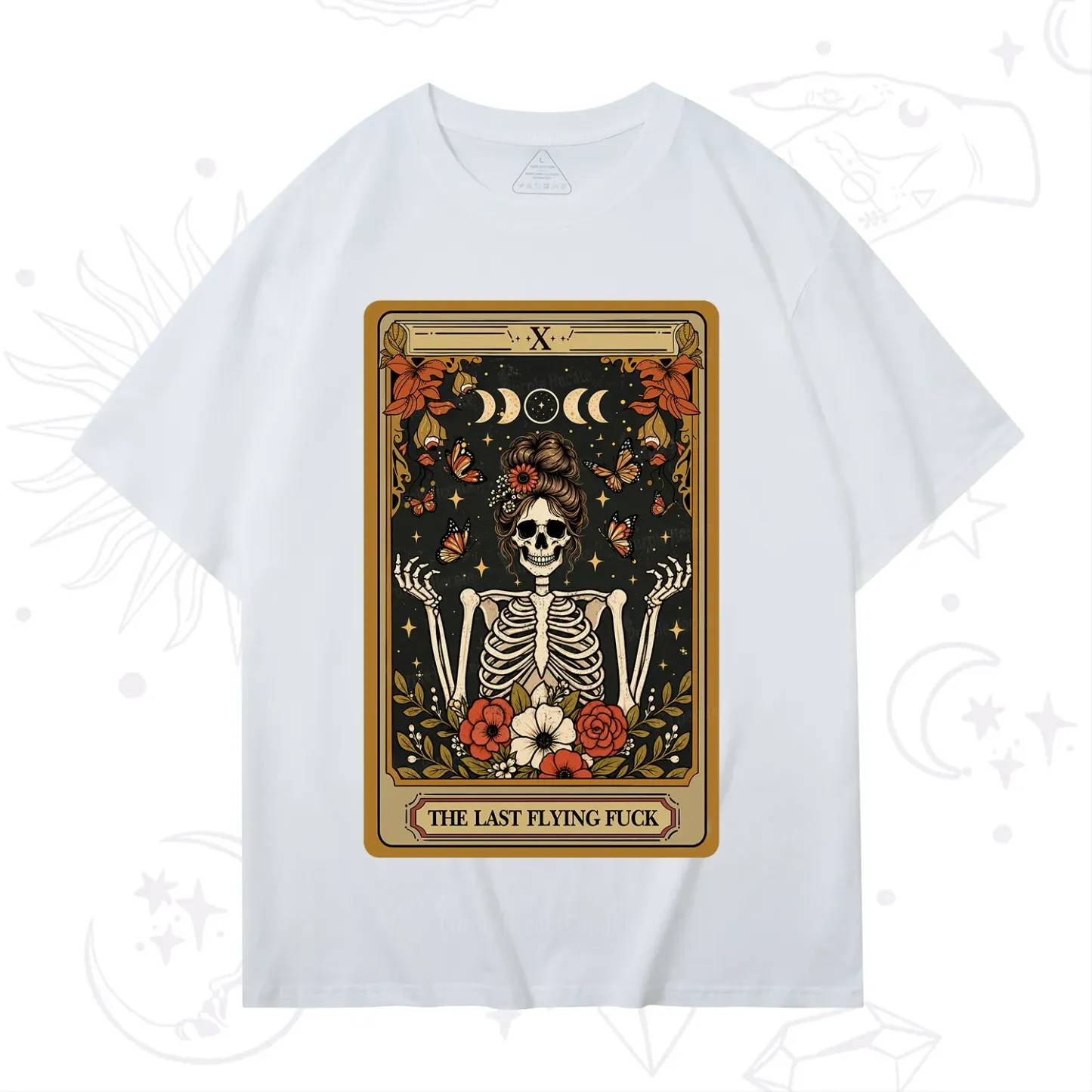 Purplehecate The Last Flying Fuck Tarot Skeleton T-Shirt