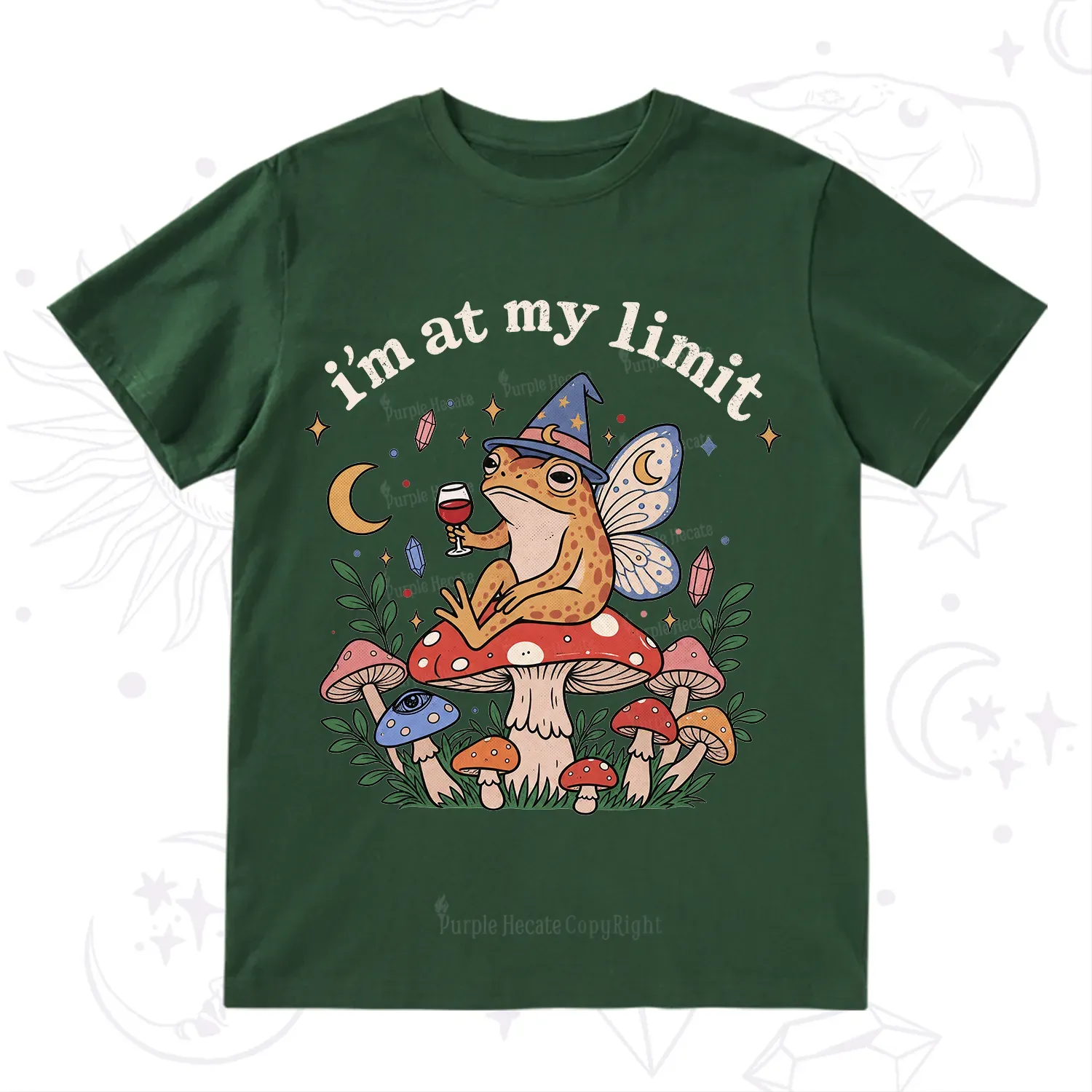 Purplehecate I Am at My Limit funny Frog T-Shirt