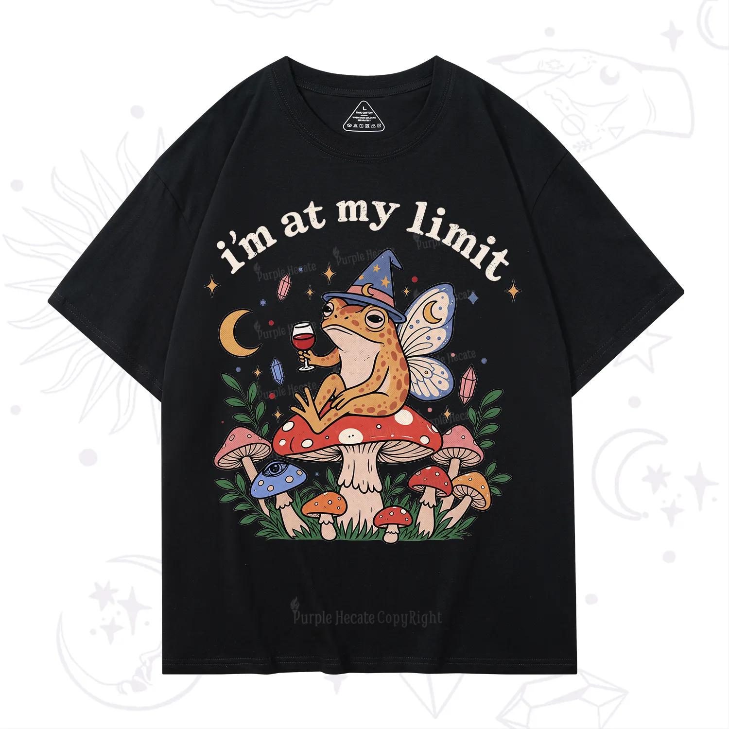 Purplehecate I Am at My Limit funny Frog T-Shirt