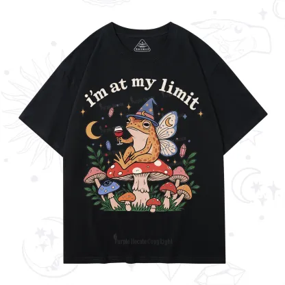 Purplehecate I Am at My Limit funny Frog T-Shirt