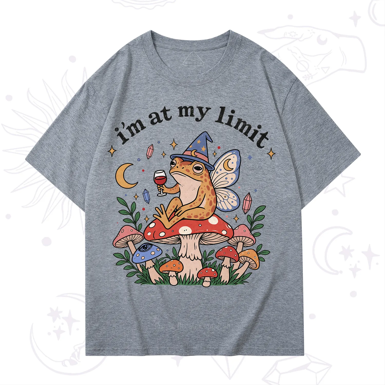Purplehecate I Am at My Limit funny Frog T-Shirt