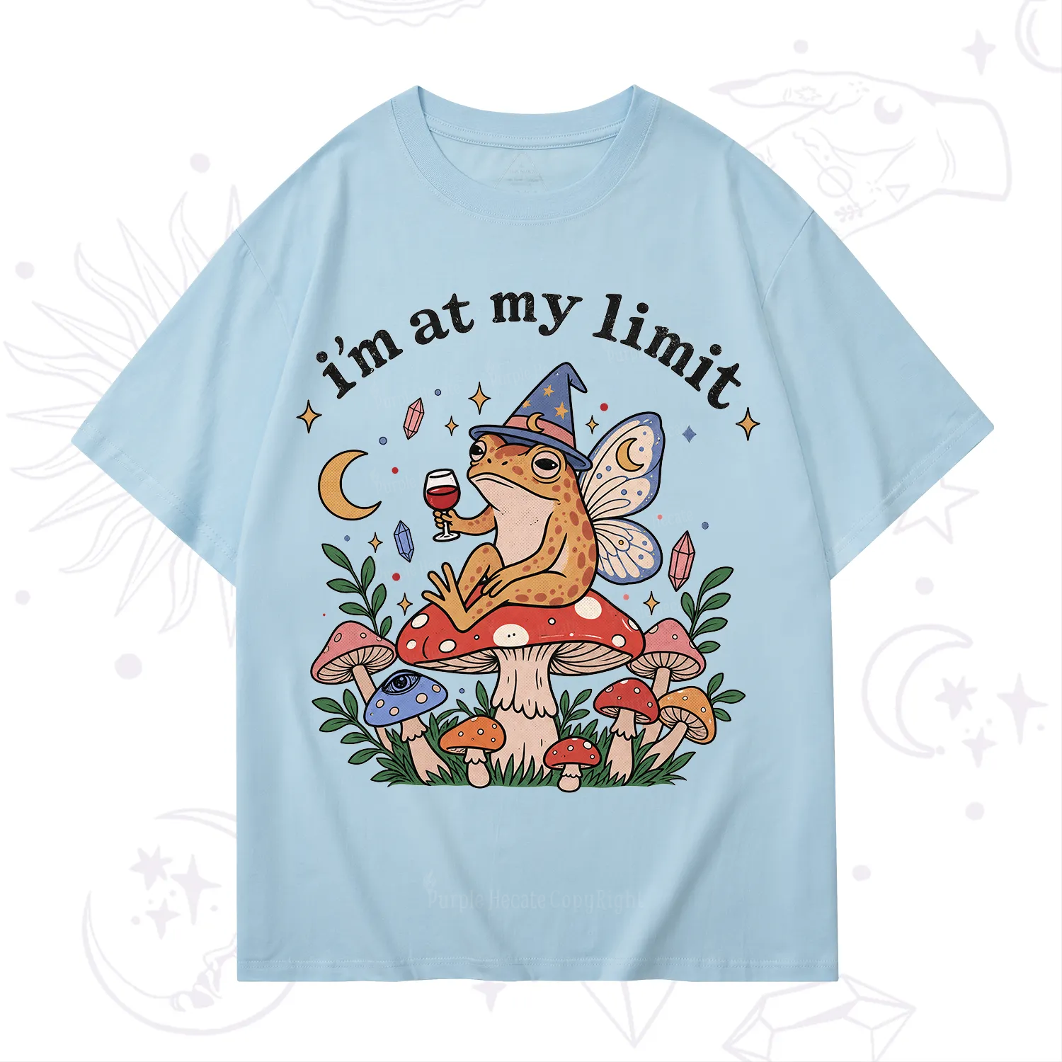 Purplehecate I Am at My Limit funny Frog T-Shirt