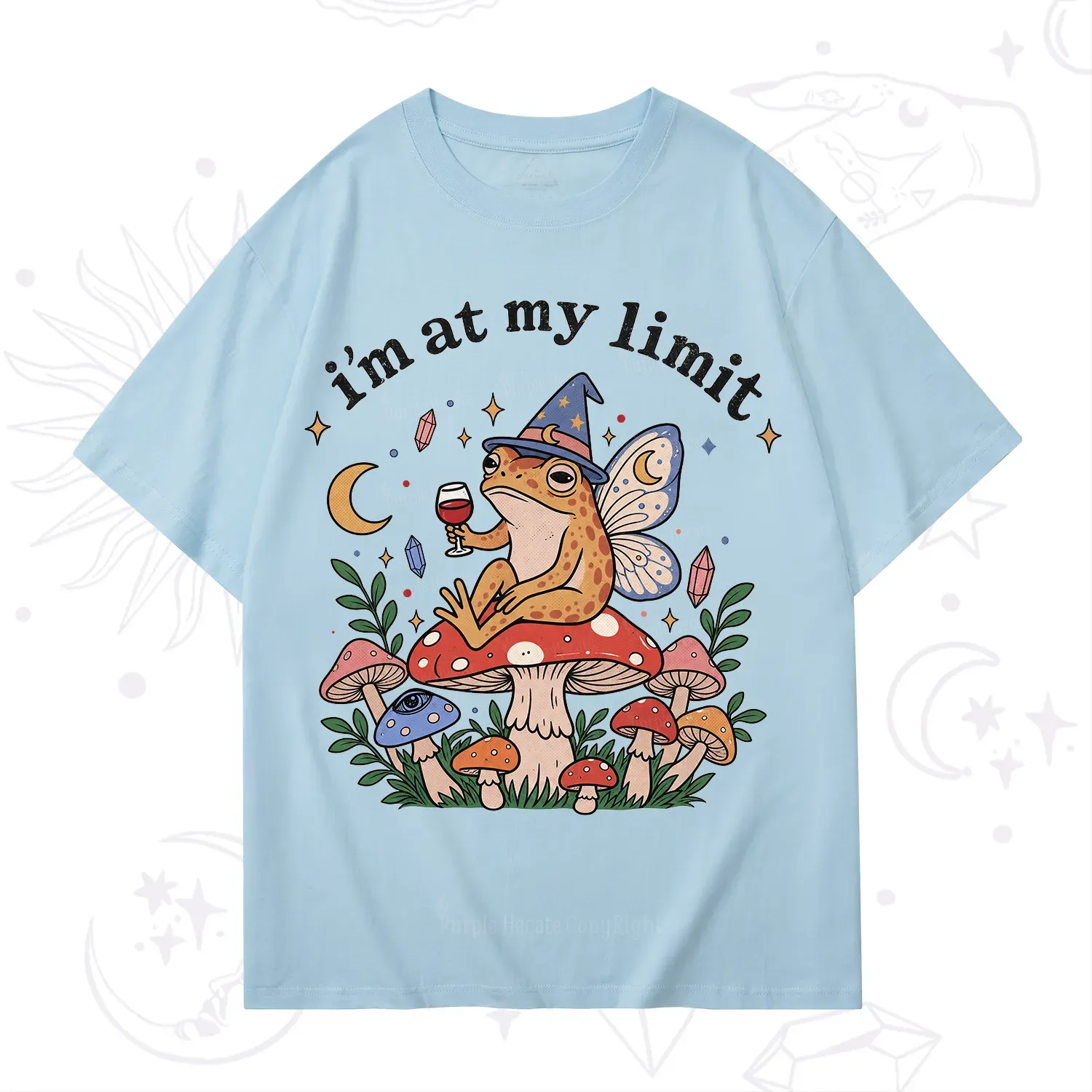 Purplehecate I Am at My Limit funny Frog T-Shirt
