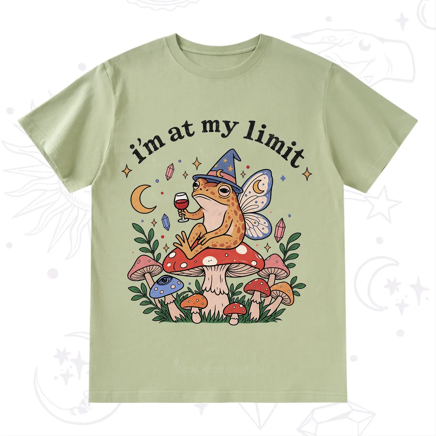 Purplehecate I Am at My Limit funny Frog T-Shirt