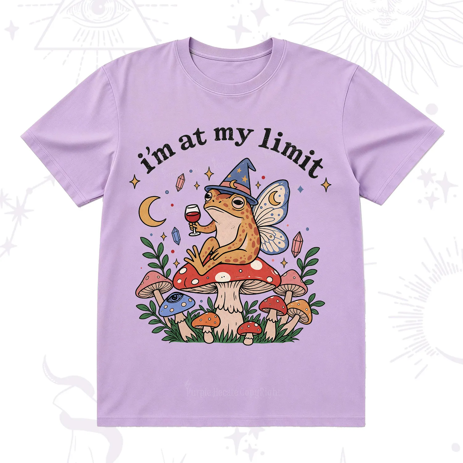 Purplehecate I Am at My Limit funny Frog T-Shirt