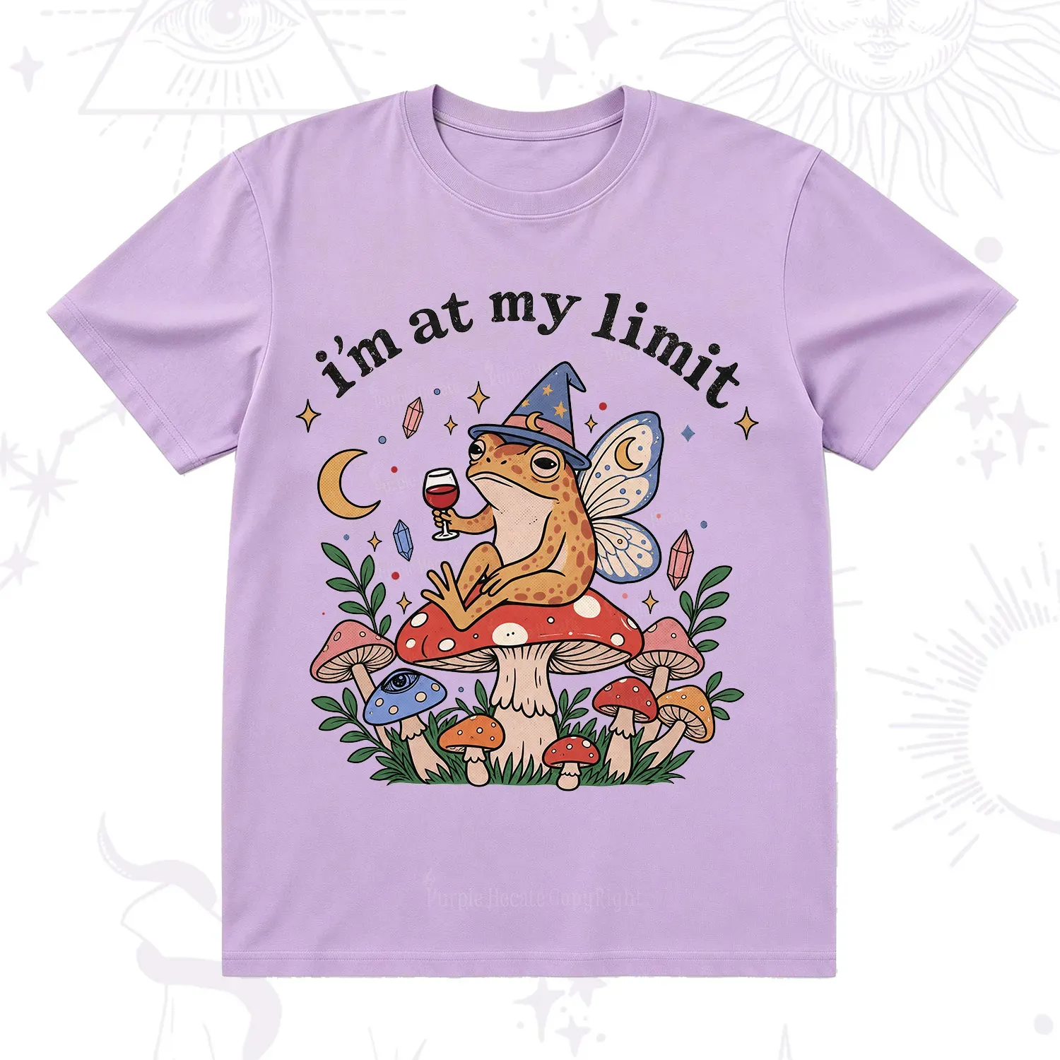 Purplehecate I Am at My Limit funny Frog T-Shirt