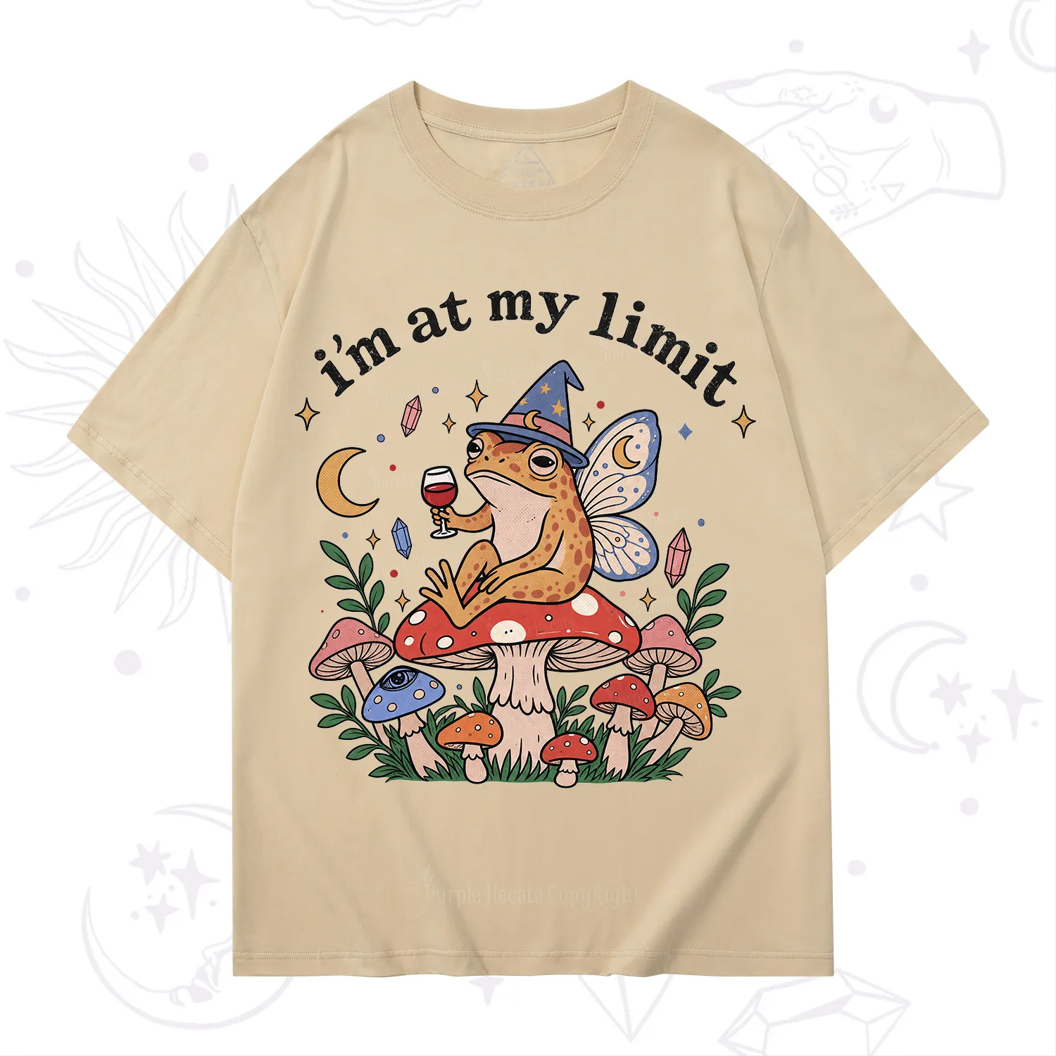 Purplehecate I Am at My Limit funny Frog T-Shirt