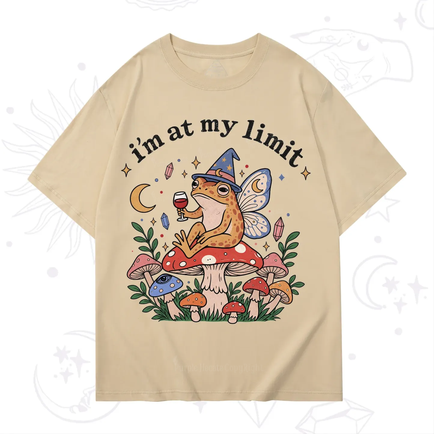 Purplehecate I Am at My Limit funny Frog T-Shirt