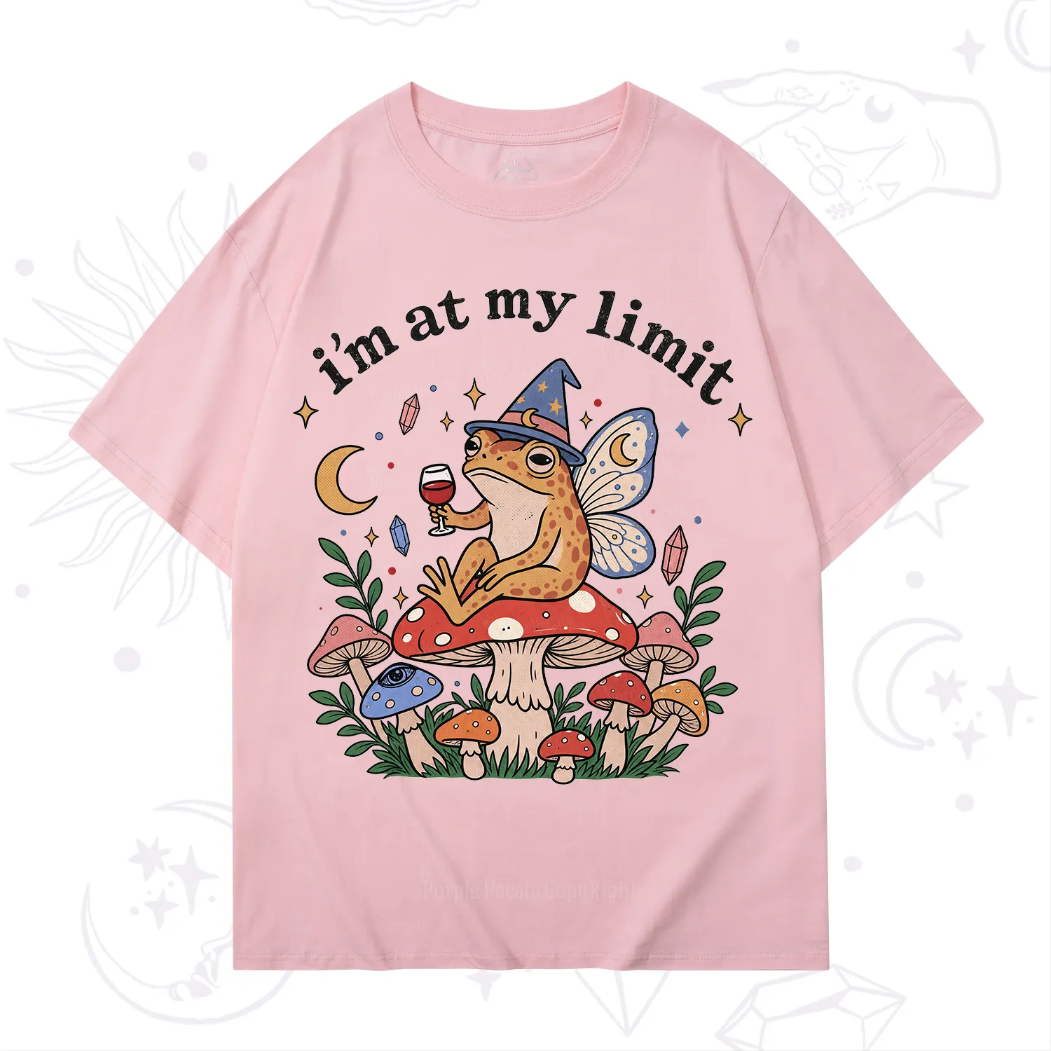 Purplehecate I Am at My Limit funny Frog T-Shirt